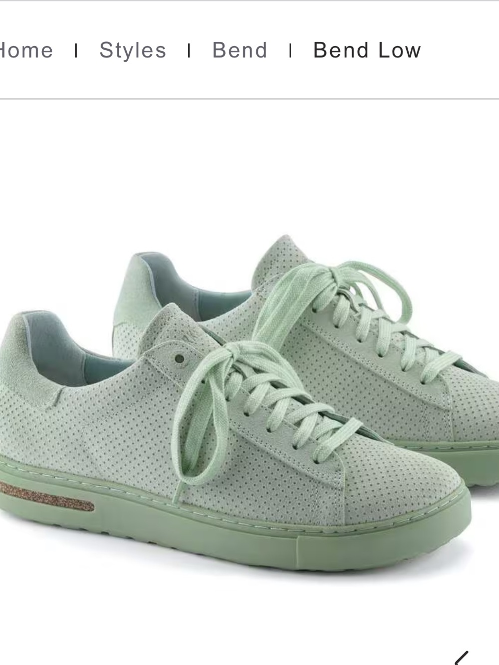 Birkenstock Mint Green Lace-Up Perforated Sneakers - Picture 8 of 17